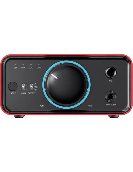 Amplificador DAC FiiO K7 HiFi Balanceado 2x AK4493S 2000mW