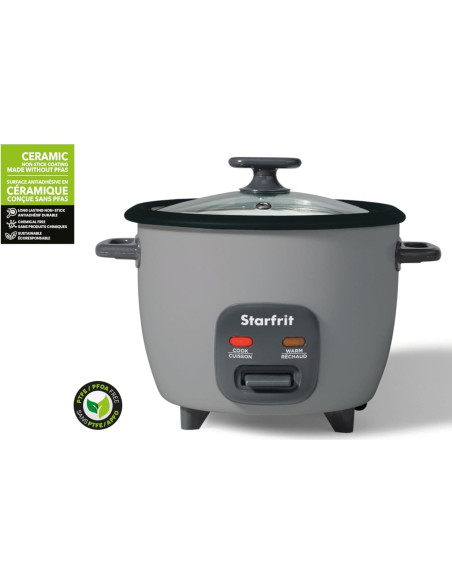 Arrocera eléctrica cerámica Starfrit 10 tazas libre de PFAS