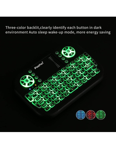 Teclado Mini Inalámbrico Bluetooth UNISEN KP-810-21SA con Touchpad