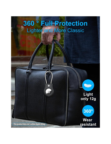 Soporte para llavero Airtag SCALLOP con cable de acero 13cm Soporte para llavero Airtag SCALLOP con cable de acero 13cm