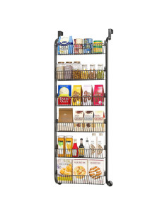 Estante Organizador de Especias MIAOLI 6 Niveles Negro