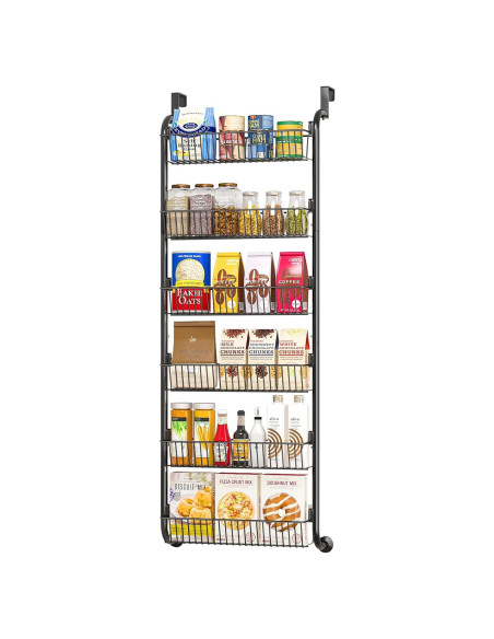 Estante Organizador de Especias MIAOLI 6 Niveles Negro Estante Organizador de Especias MIAOLI 6 Niveles Negro