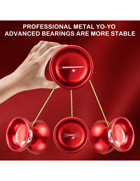 Yoyo Profesional WATIEOBOO Metálico 65g para Trucos