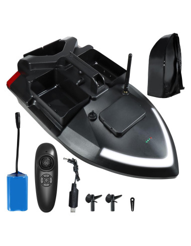 Barco de Cebo RC HUNKING 2kg Batería 12000mAh Pesca Playa