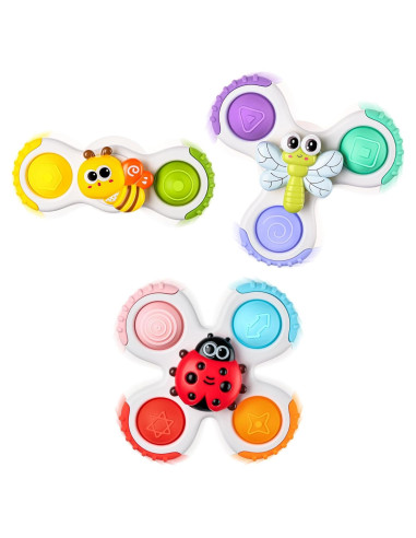 Juguetes de Ventosa Giratorios ALASOU para Bebés 1-3 Años