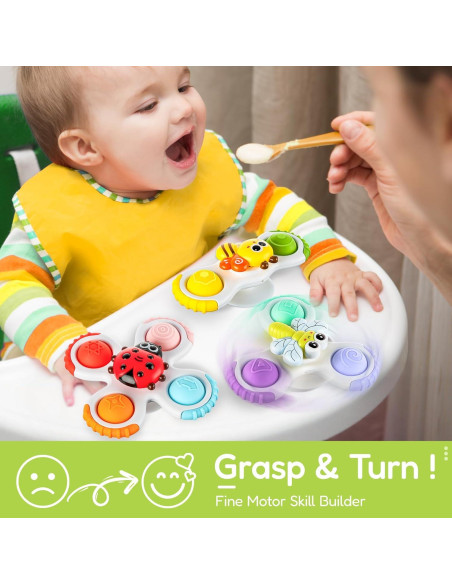 Juguetes de Ventosa Giratorios ALASOU para Bebés 1-3 Años