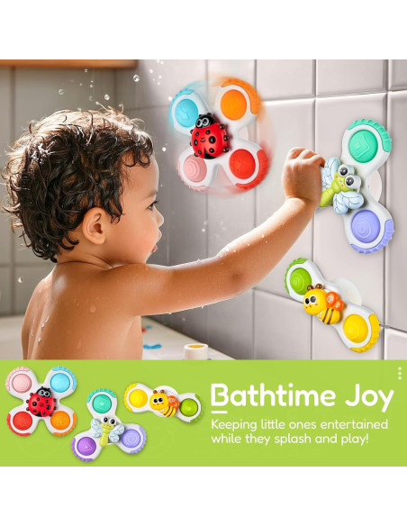 Juguetes de Ventosa Giratorios ALASOU para Bebés 1-3 Años