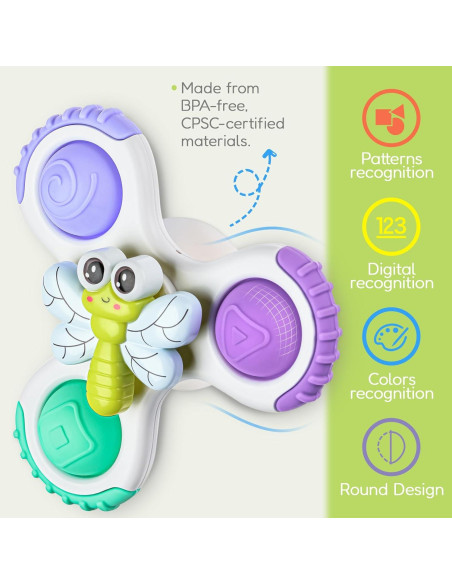 Juguetes de Ventosa Giratorios ALASOU para Bebés 1-3 Años