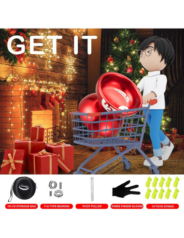 Yoyo Profesional WATIEOBOO Metálico 65g para Trucos