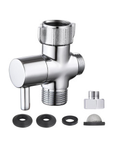 Adaptador T para Bidet HSMhose con Válvula de Cierre de Latón
