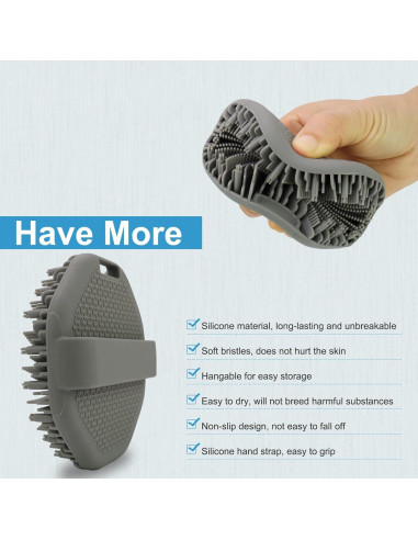 Exfoliador de Cuerpo de Silicona WETANG con Mango Antideslizante