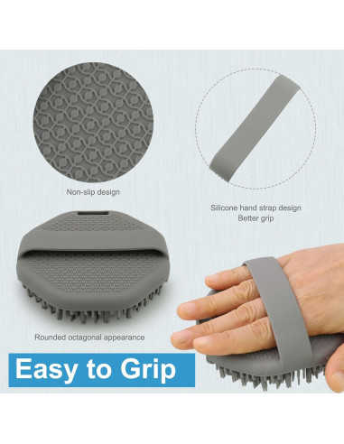 Exfoliador de Cuerpo de Silicona WETANG con Mango Antideslizante