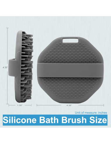 Exfoliador de Cuerpo de Silicona WETANG con Mango Antideslizante