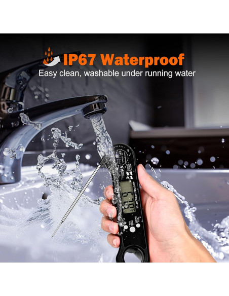 Termómetro Digital de Carne TempSprite - Lectura Instantánea, IP67