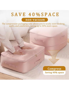 Organizador de Compresión TIGARI 52x42x30cm Gris Claro 2