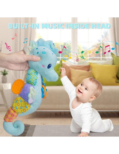 Juguete Musical Caballito de Mar Coqin para Bebés 0-6 Meses