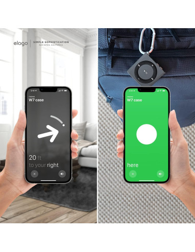 Estuche elago Shuffle Case para Apple AirTag - Gris Oscuro