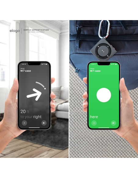 Estuche elago Shuffle Case para Apple AirTag - Gris Oscuro