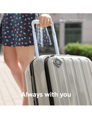 Estuche elago Shuffle Case para Apple AirTag - Gris Oscuro