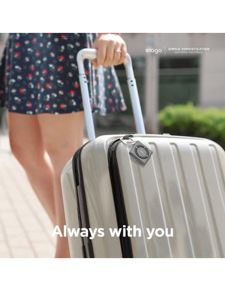 Estuche elago Shuffle Case para Apple AirTag - Gris Oscuro