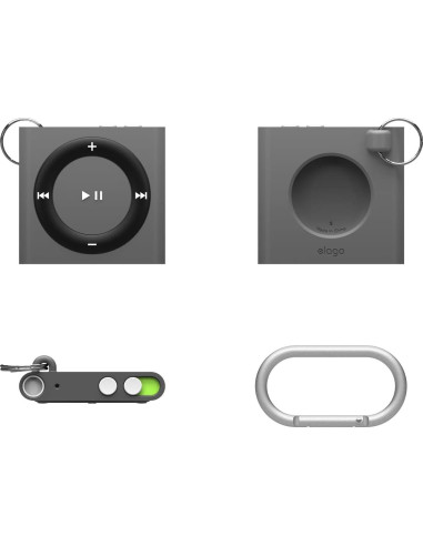 Estuche elago Shuffle Case para Apple AirTag - Gris Oscuro