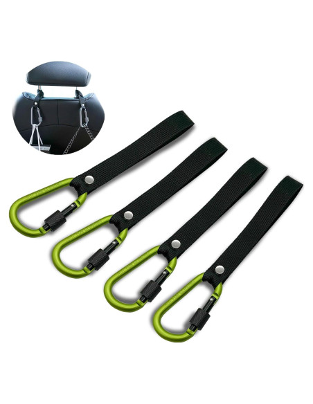 Gancho organizador para reposacabezas de coche ECOSHIRE Verde Gancho organizador para reposacabezas de coche ECOSHIRE Verde