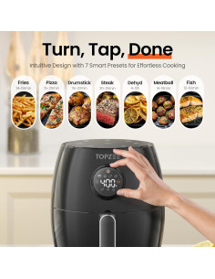 Freidora de Aire TOPZEE 2.1QT Digital Compacta 1000W 2