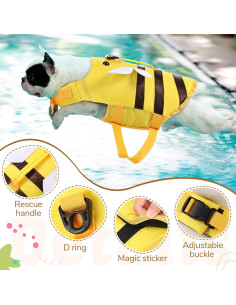 Chaleco Salvavidas para Perros Relaxweex Pequeño Alta Flotación 2