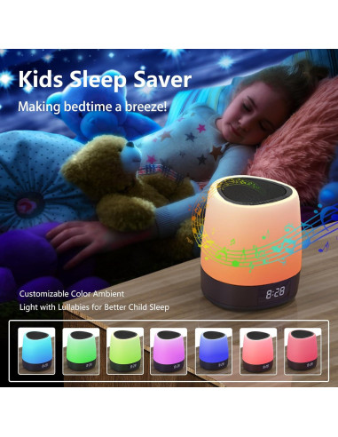 Máquina de Sonido Blanco SOMEYOU SY-Clock con Luz Nocturna