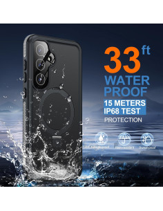 Funda Impermeable BUSCBEAR para Samsung Galaxy S25 360 Negra 2