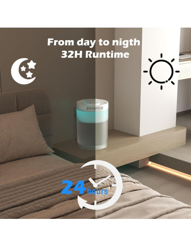 Humidificador 2 en 1 Ultekmist JS-02 4L con Difusor y Luz Nocturna