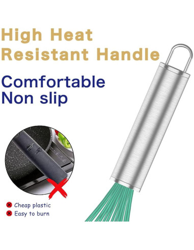 Set de 3 Batidores de Silicona OYV - Antirayones y Apto Lavavajillas