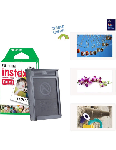 Cámara Instantánea Fujifilm Instax Mini 12 Blanca Arcilla + Funda + 40 Películas