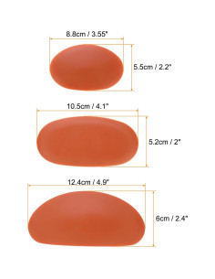 Juego de 3 Ribs de Cerámica HARFINGTON - Herramientas de Silicona 2