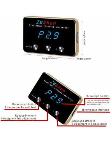 Controlador Electrónico del Acelerador ZMShun ZMS-221 para Toyota y Lexus