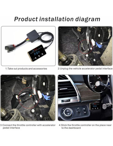 Controlador Electrónico del Acelerador ZMShun ZMS-221 para Toyota y Lexus