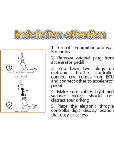Controlador Electrónico del Acelerador ZMShun ZMS-221 para Toyota y Lexus