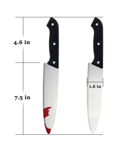 Cuchillo Falso Halloween UQJE 30.48 cm Prop Cosplay
