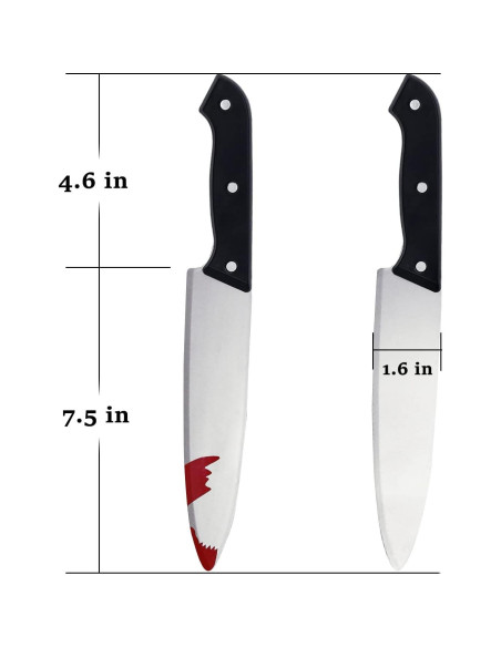 Cuchillo Falso Halloween UQJE 30.48 cm Prop Cosplay