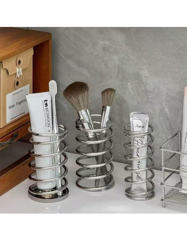 Soporte para Cepillos de Dientes Wjwumha 2 Piezas Acero Inoxidable