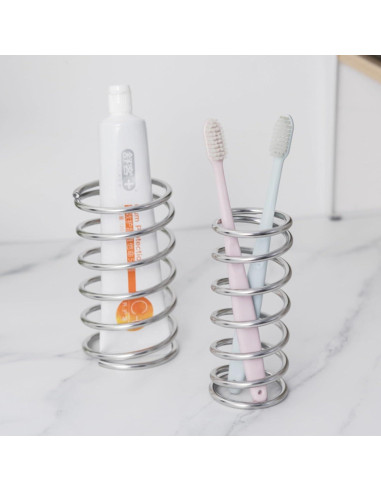 Soporte para Cepillos de Dientes Wjwumha 2 Piezas Acero Inoxidable