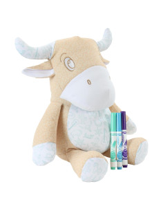 Peluche Vaca Crayola Color Me Plush con 3 Marcadores Lavables