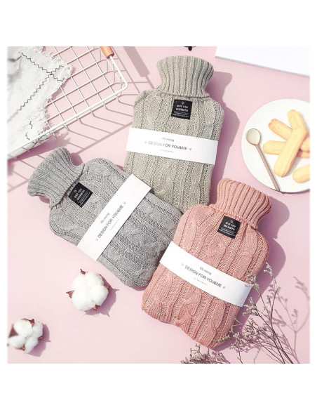 Bolsa de Agua Caliente 2L OliviaLiving Burdeos Reutilizable