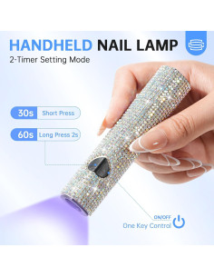 Lámpara UV para Uñas de Gel CHRISTINE SHELLY Portátil 300mAh 2