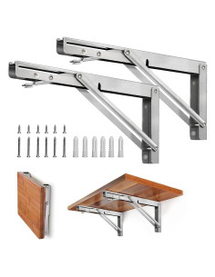 Soporte Plegable Storystore de Acero Inoxidable 20 cm - Carga 250 kg