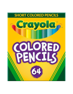 Lápices de Colores Crayola Mini 64 Piezas Preafilados