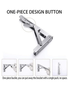 Soporte Plegable Storystore de Acero Inoxidable 20 cm - Carga 250 kg 2