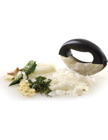 Cortador Mezzaluna Norpro de Acero Inoxidable 15x10cm