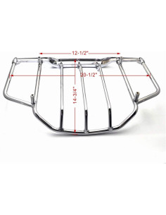 Soporte de Equipaje Cromado HTTMT para Harley Tour Pak 1993-2013 2