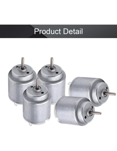 Motor Micro de CC Fielect 5Pcs 1.5-6V 5000-20000RPM para Juguetes